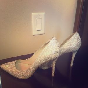 White / Silver Heels